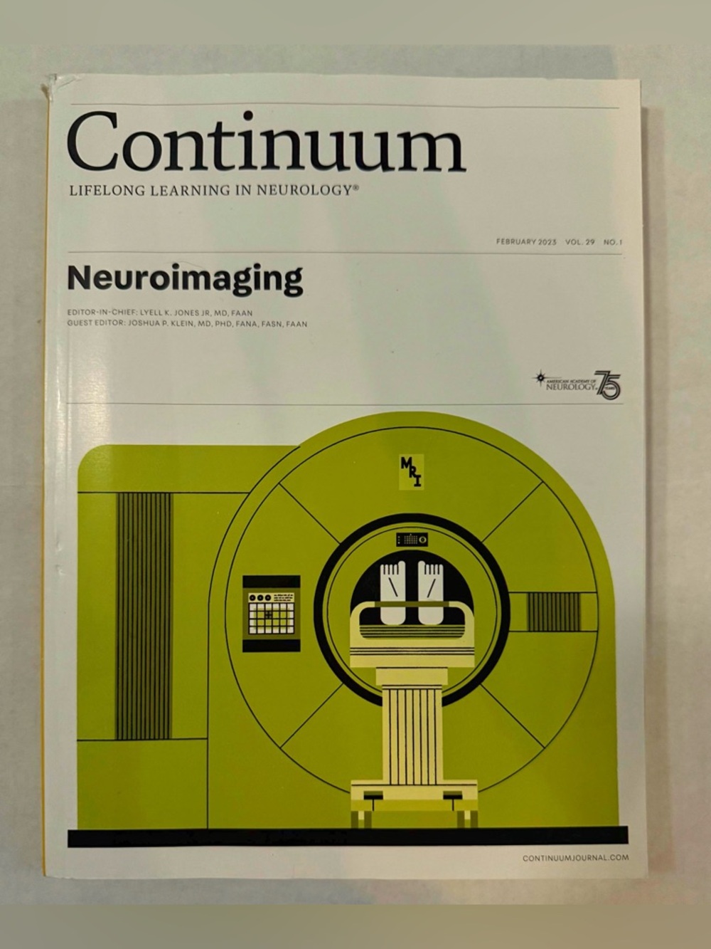 Continuum Neuroimaging Paperback Book February 2023 | Volume 29 | Issue 1